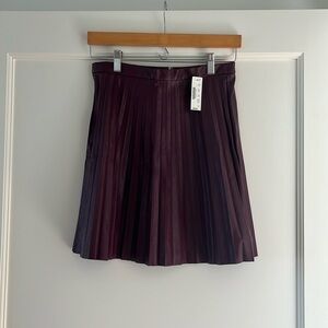 NWT J. Crew Faux Leather Mini Skirt